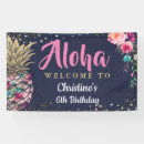 Search for hawaiian birthday banners Tropical