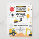 Search for excavator invitations Cute