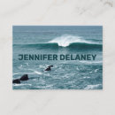 Search for ocean waves business cards Modern