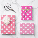 Search for pink and white polka dots wrapping paper Polka dot pattern