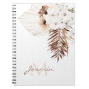 Search for white flower notebooks Initial