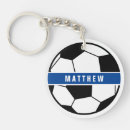 Search for soccer player key rings Black and white