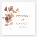 Search for fall leaves wedding stickers Modern