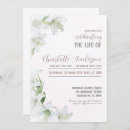 Search for white lily funeral invitations In loving memory