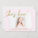 Search for girl birth announcement cards Handwritten