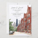 Search for chicago skyline invitations Watercolor