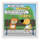 Search for funny cat and dog posters Humour