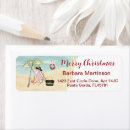 Search for beach christmas return address labels Florida