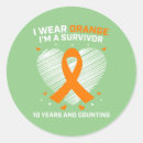 Search for leukemia survivor stickers Orange