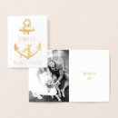 Search for anchor note cards Gold foil
