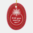 Search for marriage proposal christmas tree decorations Snowflake