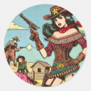 Search for vintage cowgirl stickers Wild west