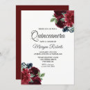 Search for wine quinceanera invitations Burgundy