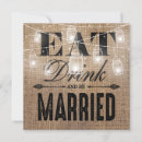 Search for burlap rehearsal dinner invitations Mason jar