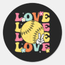 Search for love softball stickers Cute