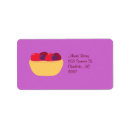 Search for dessert return address labels Strawberry
