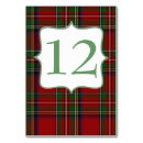 Search for scottish wedding table cards Tartan