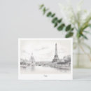 Search for vintage sketch postcards France