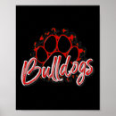 Search for bulldogs posters Red