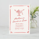 Search for red hens party invitations Whimsical