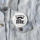 Search for mustache badges Groomsman