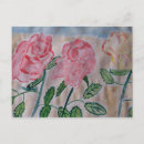 Search for abstract rose postcards Green