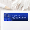 Search for royal blue and gold return address labels Quinceanera