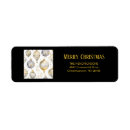 Search for gold silver return address labels Vintage