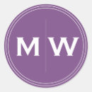 Search for 2 initial stickers Monogrammed