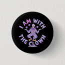 Search for scary clown badges Spooky