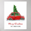 Search for red truck christmas decor Watercolor