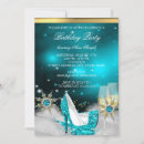 Search for gold high heel shoe invitations Glitter