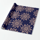 Search for rose gold and navy blue wrapping paper Floral