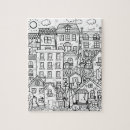 Search for black cat puzzles Black and white