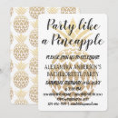 Search for pineapple hens party invitations Beach