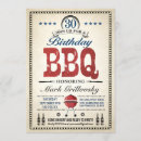 Search for bbq 30th birthday invitations Vintage