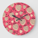 Search for sweet strawberry clocks Illustration