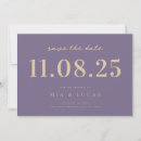 Search for lavender save the date postcards Simple