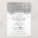 Search for black white silver invitations Sparkly sparkles