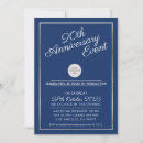 Search for navy silver anniversary invitations Modern