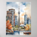 Search for map of toronto posters Watercolor