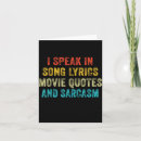 Search for song lyric cards Music
