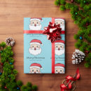 Search for santa head wrapping paper Cute