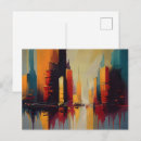 Search for rhythms postcards Abstract