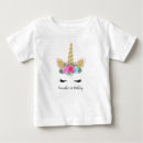 Search for unicorn first birthday tshirts Baby girl