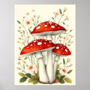 Search for vintage mushroom posters Nature