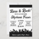 Search for rock star baby shower invitations Born to rock