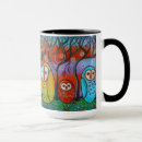 Search for whimsical owl art mugs Owls