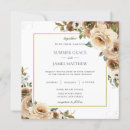 Search for brown and cream wedding invitations Botanical
