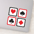 Search for playing card suit stickers Gaming